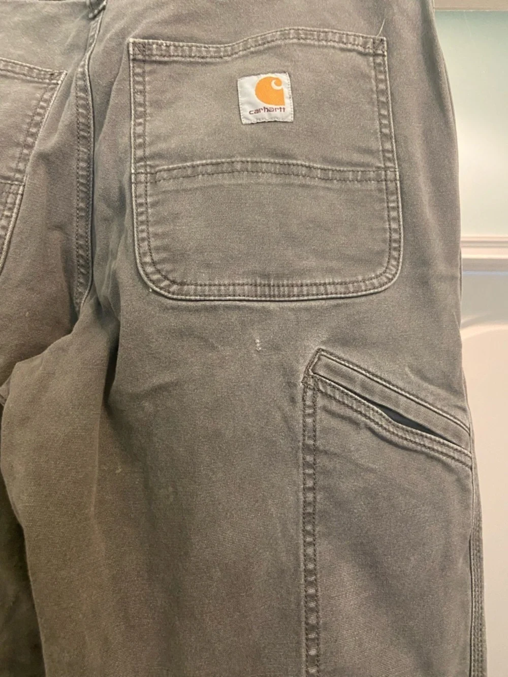 Carhartt Men's Relaxed Straight Rigby Pants in Gray